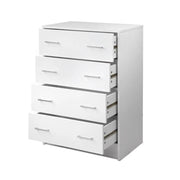 SportZone.co.nz Furniture > Bedroom > Dressers Artiss 4 Chest of Drawers - ANDES White Artiss 4 Chest of Drawers - ANDES White