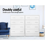 SportZone.co.nz Furniture > Bedroom > Dressers Artiss 4 Chest of Drawers - ANDES White Artiss 4 Chest of Drawers - ANDES White
