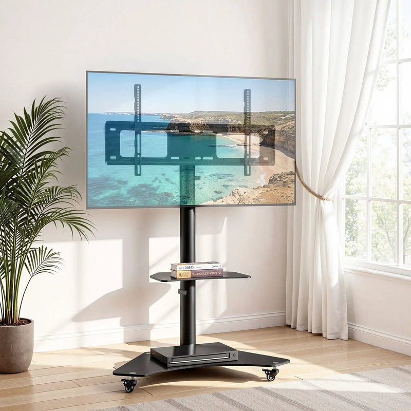 SportZone.co.nz Furniture > Living Room > TV Units Artiss 40-100" TV Stand Mount Bracket Universal Adjustable Height with Wheels Artiss 40-100" TV Stand Mount Bracket Universal Adjustable Height with Wheels