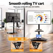 SportZone.co.nz Furniture > Living Room > TV Units Artiss 40-100" TV Stand Mount Bracket Universal Adjustable Height with Wheels Artiss 40-100" TV Stand Mount Bracket Universal Adjustable Height with Wheels