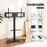 SportZone.co.nz Furniture > Living Room > TV Units Artiss 40-100" TV Stand Mount Bracket Universal Adjustable Height with Wheels Artiss 40-100" TV Stand Mount Bracket Universal Adjustable Height with Wheels