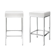SportZone.co.nz Furniture > Bar Stools & Chairs > Table & Bar Stools Artiss 4x Bar Stools Leather Padded Metal White Artiss 4x Bar Stools Leather Padded Metal White