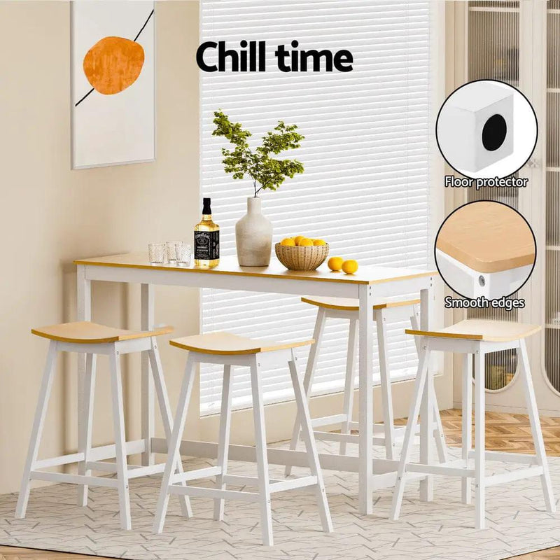 SportZone.co.nz Furniture > Bar Stools & Chairs > Massage Chairs Artiss 4x Bar Stools Wooden Chairs Oak Artiss 4x Bar Stools Wooden Chairs Oak