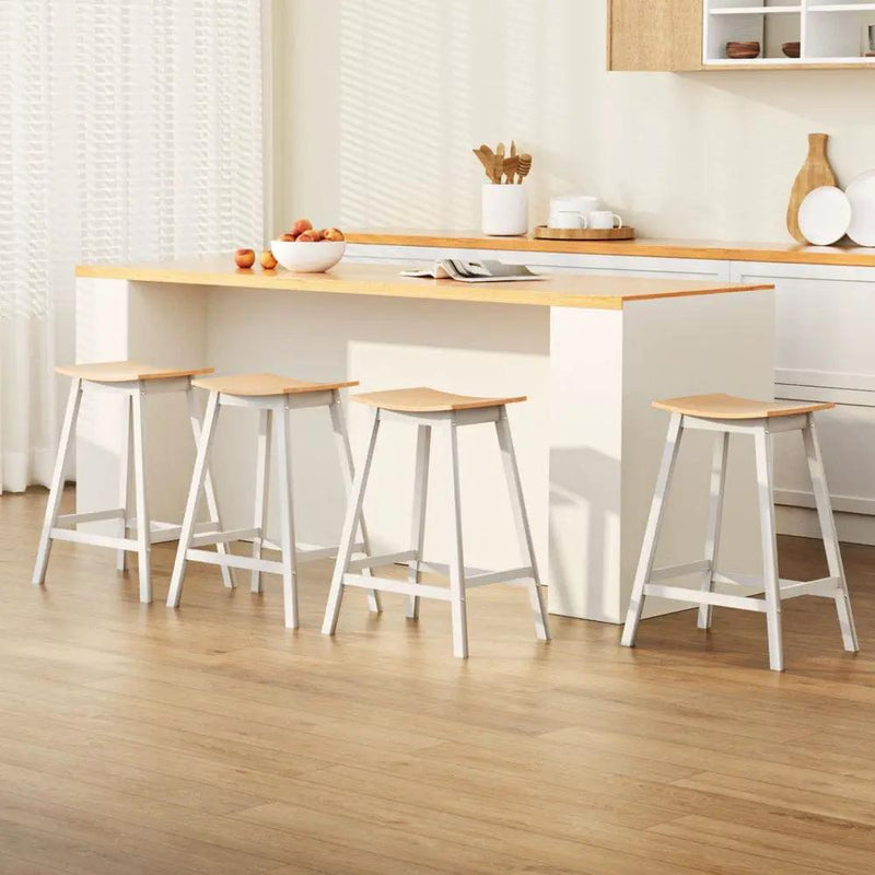 SportZone.co.nz Furniture > Bar Stools & Chairs > Massage Chairs Artiss 4x Bar Stools Wooden Chairs Oak Artiss 4x Bar Stools Wooden Chairs Oak