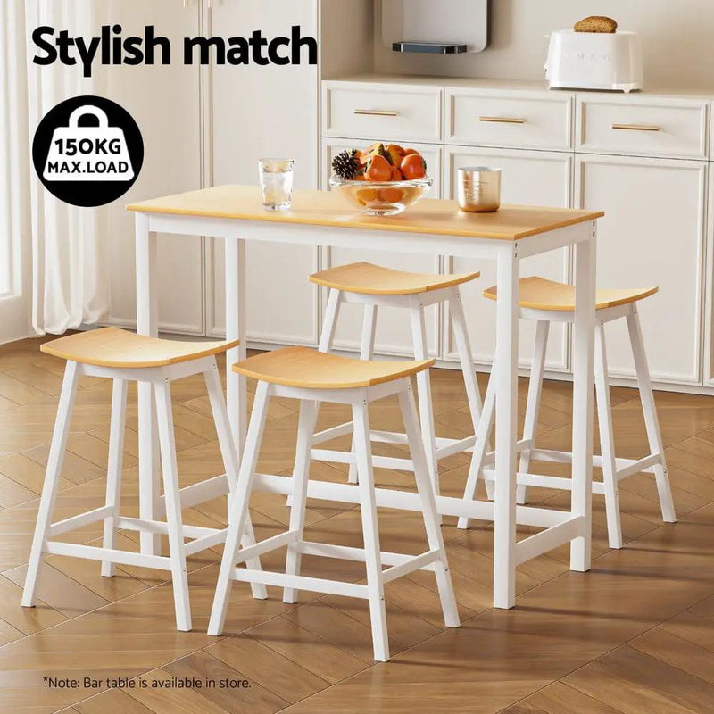 SportZone.co.nz Furniture > Bar Stools & Chairs > Massage Chairs Artiss 4x Bar Stools Wooden Chairs Oak Artiss 4x Bar Stools Wooden Chairs Oak