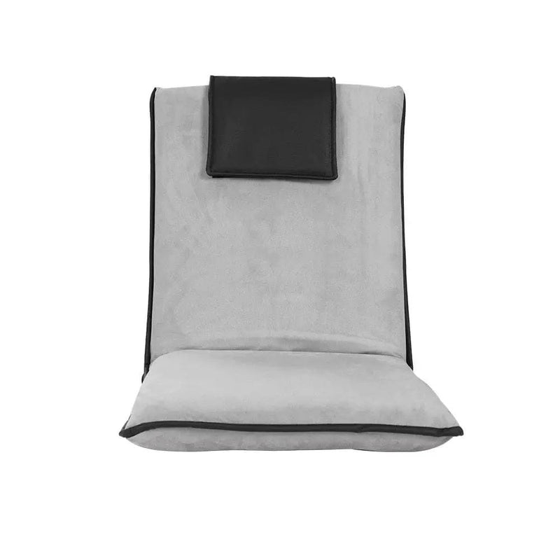 SportZone.co.nz Furniture > Bar Stools & Chairs > Arm Chairs & Recliners Artiss 4X Floor Lounge Sofa Bed Cushion Velvet Grey Artiss 4X Floor Lounge Sofa Bed Cushion Velvet Grey