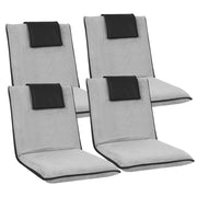 SportZone.co.nz Furniture > Bar Stools & Chairs > Arm Chairs & Recliners Artiss 4X Floor Lounge Sofa Bed Cushion Velvet Grey Artiss 4X Floor Lounge Sofa Bed Cushion Velvet Grey