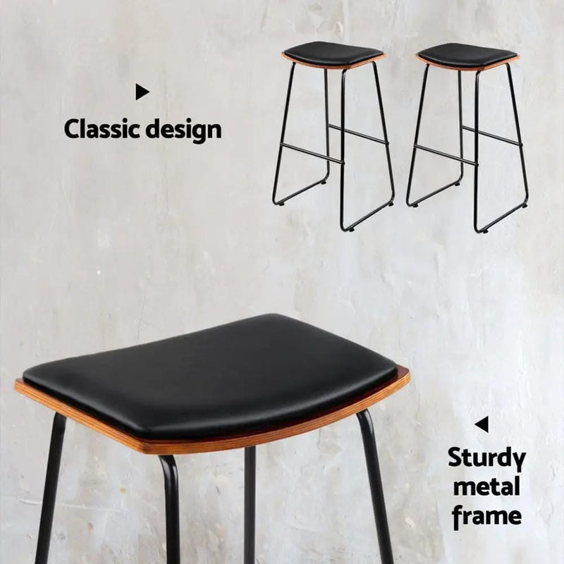 SportZone.co.nz Furniture > Bar Stools & Chairs > Table & Bar Stools Artiss Bar Stools Set Of 2 Counter Stools With Faux Leather Cushions Artiss Bar Stools Set Of 2 Faux Leather Cushions