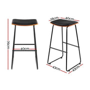 SportZone.co.nz Furniture > Bar Stools & Chairs > Table & Bar Stools Artiss Bar Stools Set Of 2 Counter Stools With Faux Leather Cushions Artiss Bar Stools Set Of 2 Faux Leather Cushions