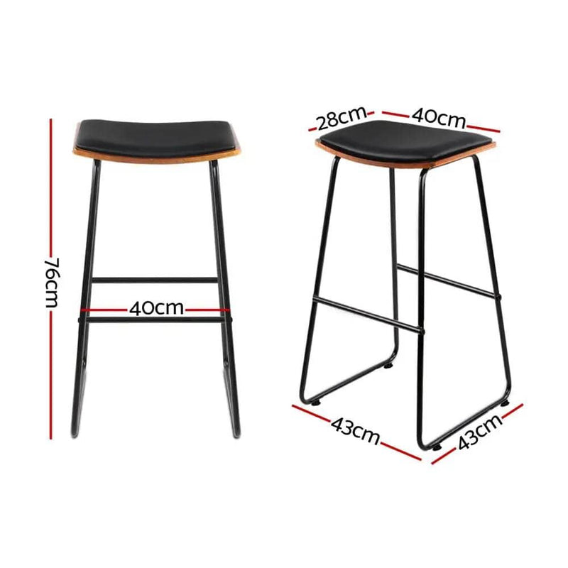 SportZone.co.nz Furniture > Bar Stools & Chairs > Table & Bar Stools Artiss Bar Stools Set Of 2 Counter Stools With Faux Leather Cushions Artiss Bar Stools Set Of 2 Faux Leather Cushions