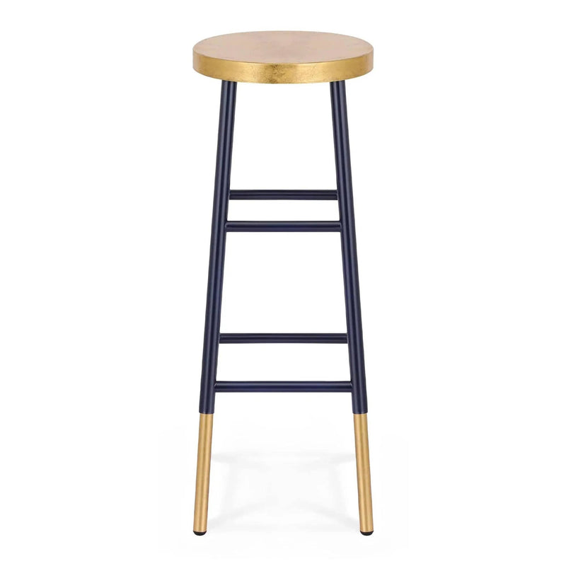 SportZone.co.nz Furniture > Bar Stools & Chairs > Table & Bar Stools Artiss Bar Stools Metal Gold Navy Artiss Bar Stools Metal Gold Navy