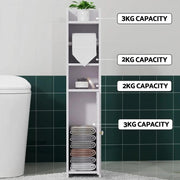 SportZone.co.nz Furniture > Bathroom > Bathroom Cabinets, Cupboards & Storage Artiss Bathroom Cabinet Toilet Roll Holder Tissue Organizer 3 Tier Floor Cabinet Artiss Bathroom Cabinet Toilet Roll Holder Tissue Organizer 3 Tier Floor Cabinet