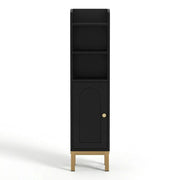 SportZone.co.nz Furniture > Bathroom > Bathroom Cabinets, Cupboards & Storage Artiss Bathroom Storage Cabinet Floor Organizer Toilet Corner Adjustable Black Artiss Bathroom Storage Cabinet Floor Organizer Toilet Corner Adjustable Black