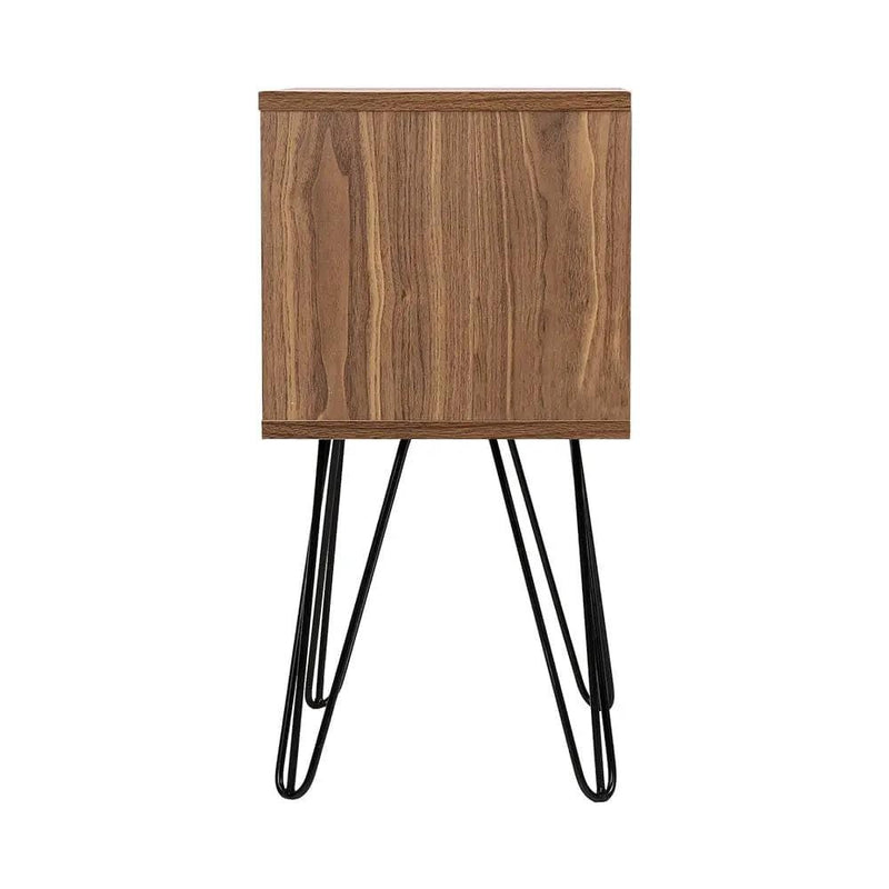 SportZone.co.nz Furniture > Bedroom > Bedside Tables Artiss Bedside Table 1 Drawers with Shelf - LARS Artiss Bedside Table 1 Drawers with Shelf - LARS
