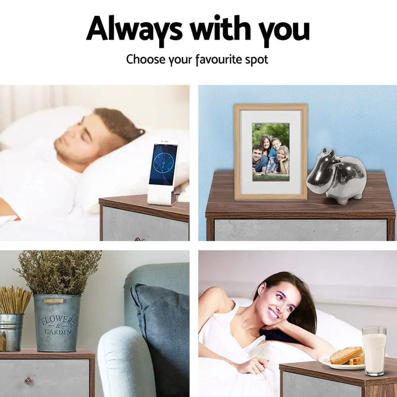 SportZone.co.nz Furniture > Bedroom > Bedside Tables Artiss Bedside Table 1 Drawers with Shelf - LARS Artiss Bedside Table 1 Drawers with Shelf - LARS
