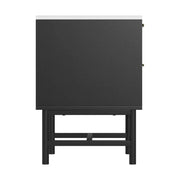 Artiss Bedside Table 2 Drawers - Black by SportZone.co.nz