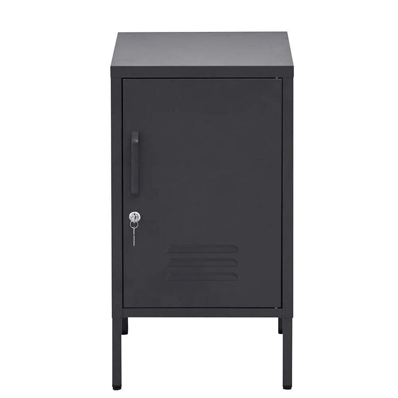 SportZone.co.nz Furniture > Bedroom > Bedside Tables Artiss Bedside Table Metal Cabinet - Black Artiss Bedside Table Metal Cabinet - Black