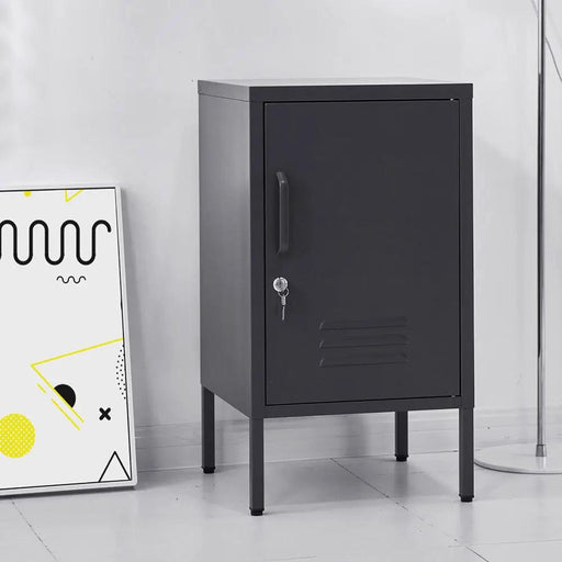 SportZone.co.nz Furniture > Bedroom > Bedside Tables Artiss Bedside Table Metal Cabinet - Black Artiss Bedside Table Metal Cabinet - Black