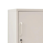SportZone.co.nz Furniture > Bedroom > Bedside Tables Artiss Bedside Table Metal Cabinet - White Artiss Bedside Table Metal Cabinet - White
