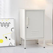 SportZone.co.nz Furniture > Bedroom > Bedside Tables Artiss Bedside Table Metal Cabinet - White Artiss Bedside Table Metal Cabinet - White