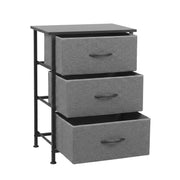 SportZone.co.nz Furniture > Bedroom > Dressers Artiss Chest of 3 Drawers Storage Dresser Tallboy Grey Artiss Chest of 3 Drawers Storage Dresser Tallboy Grey
