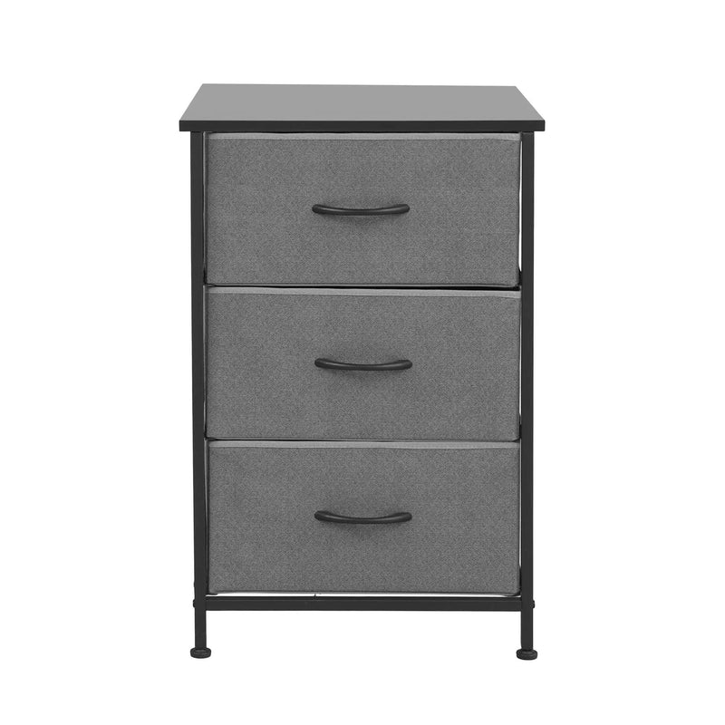 SportZone.co.nz Furniture > Bedroom > Dressers Artiss Chest of 3 Drawers Storage Dresser Tallboy Grey Artiss Chest of 3 Drawers Storage Dresser Tallboy Grey
