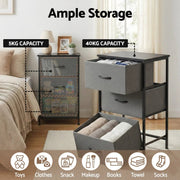 SportZone.co.nz Furniture > Bedroom > Dressers Artiss Chest of 3 Drawers Storage Dresser Tallboy Grey Artiss Chest of 3 Drawers Storage Dresser Tallboy Grey
