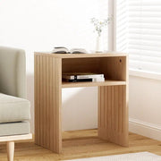 SportZone.co.nz Furniture > Living Room > Coffee Tables Artiss Coffee Table Storage Shelf Fluted Side Pine Artiss Coffee Table Storage Shelf Fluted Side Pine