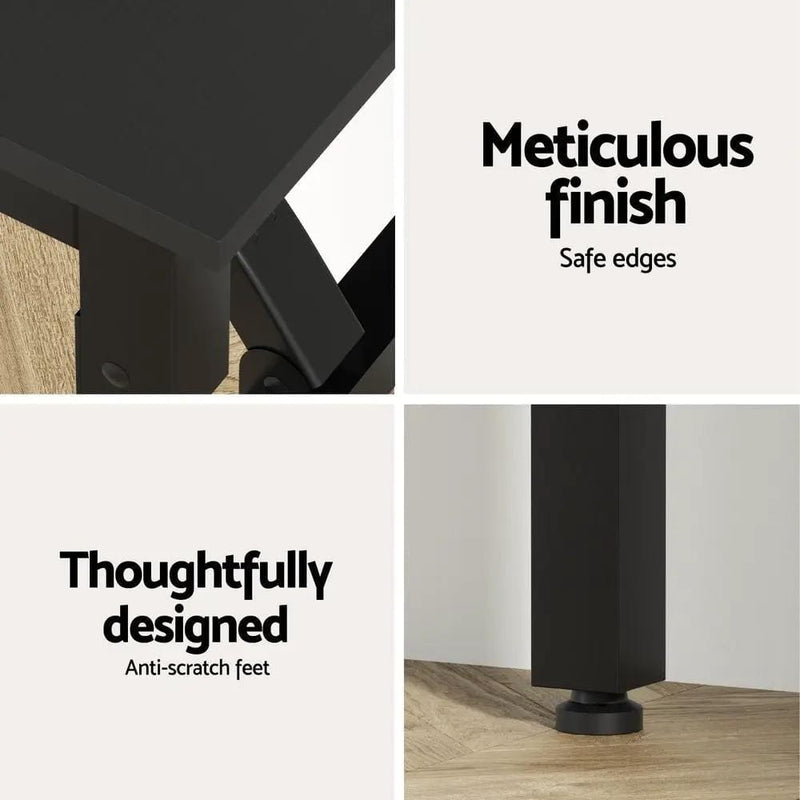 SportZone.co.nz Furniture > Office > Desks Artiss Computer Desk Foldable Balck 80CM Artiss Computer Desk Foldable Balck 80CM