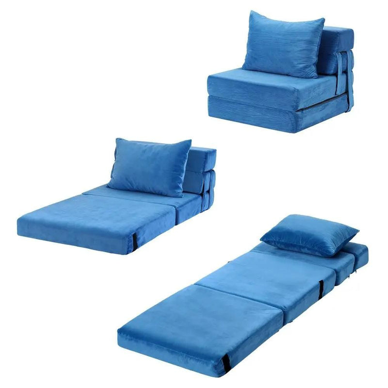 SportZone.co.nz Furniture > Sofas > Sofas & Sofa Beds Artiss Convertible Folding Sofa Bed Armless Lounger Foam Floor Sofas Futons Couches Artiss Convertible Folding Sofa Bed Armless Lounger Foam Floor Sofas Futons Couches