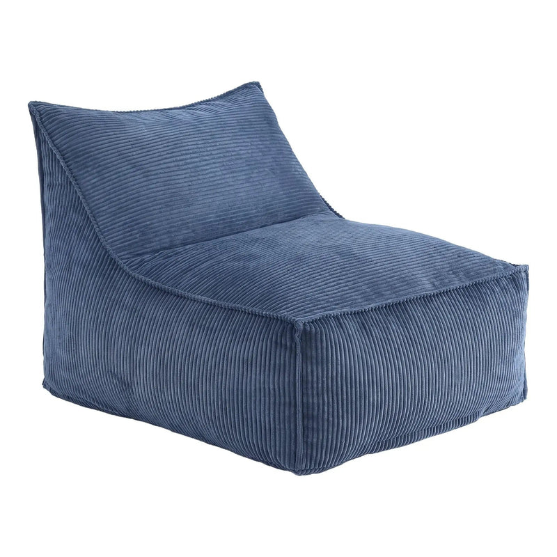 SportZone.co.nz Furniture > Sofas > Sofa Accessories Artiss Corduroy Bean Bag Chair Cover Blue | Soft Washable Lazy Sofa Cover Artiss Corduroy Bean Bag Chair Cover Blue | Soft Washable Lazy Sofa Cover