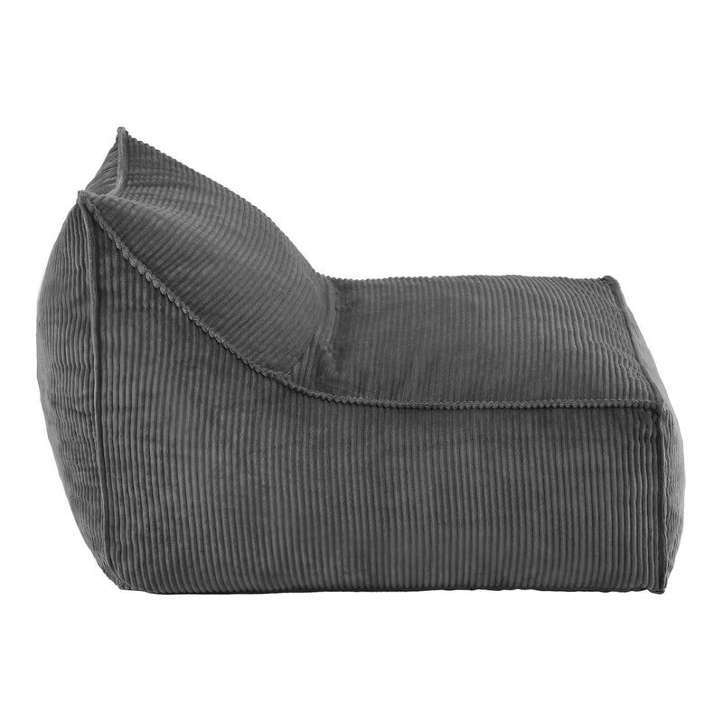 SportZone.co.nz Furniture > Sofas > Sofa Accessories Artiss Corduroy Bean Bag Chair Cover Grey | Soft Washable Lazy Sofa Cover Artiss Corduroy Bean Bag Chair Cover Grey | Soft Washable Lazy Sofa Cover