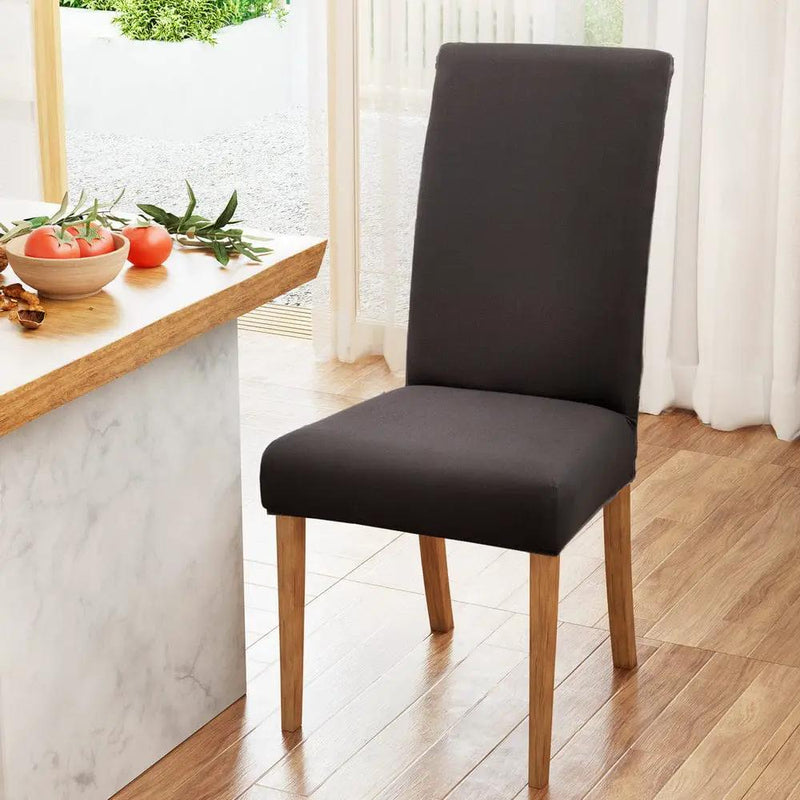 SportZone.co.nz Furniture > Dining > Dining Set Artiss Dining Chair Covers 6x Slipcovers Spandex Stretch Banquet Party Dark Grey Artiss Dining Chair Covers 6x Slipcovers Spandex Stretch Banquet Party Dark Grey