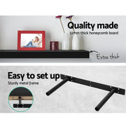 Artiss Floating Wall Shelf Set of 3 Black by SportZone.co.nz