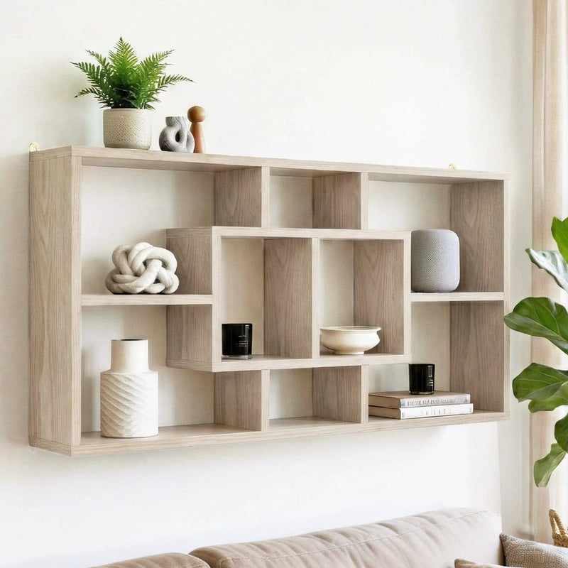 SportZone.co.nz Furniture > Living Room > Bookcases & Shelves Artiss Floating Wall Shelves Bookshelf Wood Artiss Floating Wall Shelves Bookshelf Wood