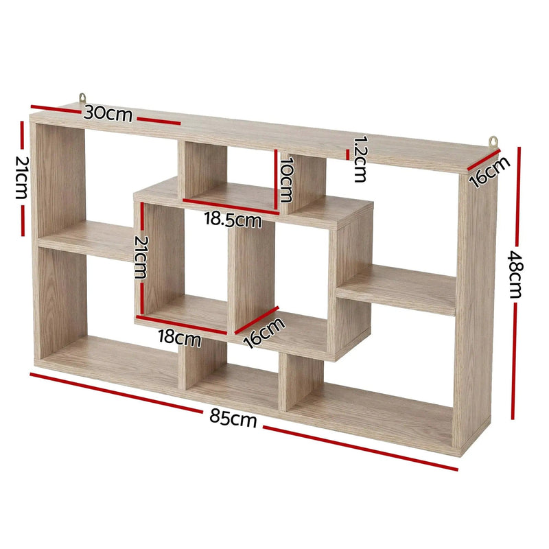 SportZone.co.nz Furniture > Living Room > Bookcases & Shelves Artiss Floating Wall Shelves Bookshelf Wood Artiss Floating Wall Shelves Bookshelf Wood