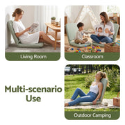 SportZone.co.nz Furniture > Bar Stools & Chairs > Arm Chairs & Recliners Artiss Floor Chair 5 Position Adjustable Green Lazy Sofa for Living Room Bedroom Artiss Floor Chair 5 Position Adjustable Green Lazy Sofa for Living Room Bedroom