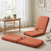 SportZone.co.nz Furniture > Bar Stools & Chairs > Arm Chairs & Recliners Artiss Floor Chair 5 Position Adjustable Orange Lazy Sofa for Living Room Bedroom Artiss Floor Chair 5 Position Adjustable Orange Lazy Sofa for Living Room Bedroom