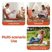SportZone.co.nz Furniture > Bar Stools & Chairs > Arm Chairs & Recliners Artiss Floor Chair 5 Position Adjustable Orange Lazy Sofa for Living Room Bedroom Artiss Floor Chair 5 Position Adjustable Orange Lazy Sofa for Living Room Bedroom