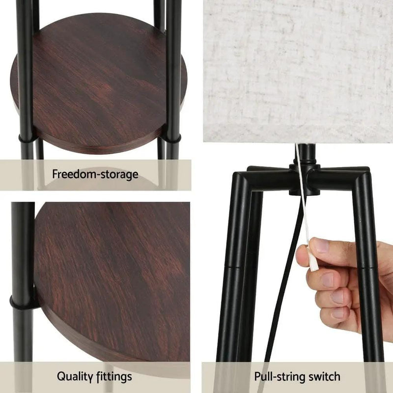 SportZone.co.nz Home & Garden > Lighting > Floor Lamps Artiss Floor Lamp 2 Tier Shelf Storage LED Light Stand Home Living Room Upright Artiss Floor Lamp 2 Tier Shelf Storage LED Light Stand Home Living Room Upright