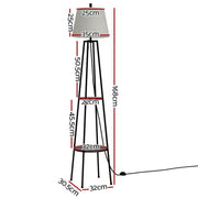SportZone.co.nz Home & Garden > Lighting > Floor Lamps Artiss Floor Lamp 2 Tier Shelf Storage LED Light Stand Home Living Room Upright Artiss Floor Lamp 2 Tier Shelf Storage LED Light Stand Home Living Room Upright