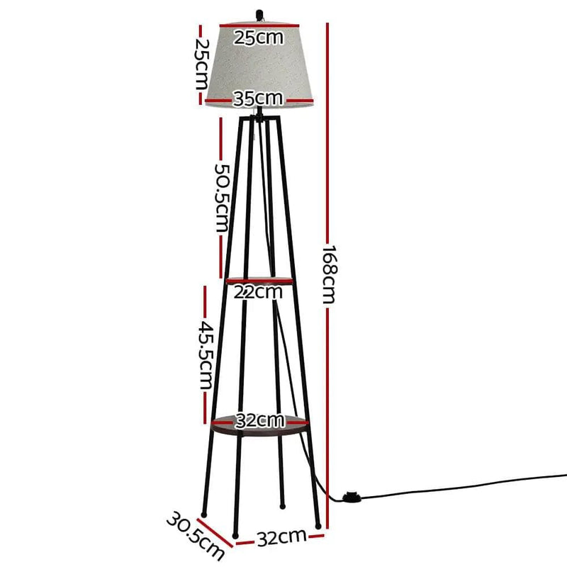 SportZone.co.nz Home & Garden > Lighting > Floor Lamps Artiss Floor Lamp 2 Tier Shelf Storage LED Light Stand Home Living Room Upright Artiss Floor Lamp 2 Tier Shelf Storage LED Light Stand Home Living Room Upright