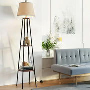 SportZone.co.nz Home & Garden > Lighting > Floor Lamps Artiss Floor Lamp 2 Tier Shelf Storage LED Light Stand Home Living Room Upright Artiss Floor Lamp 2 Tier Shelf Storage LED Light Stand Home Living Room Upright