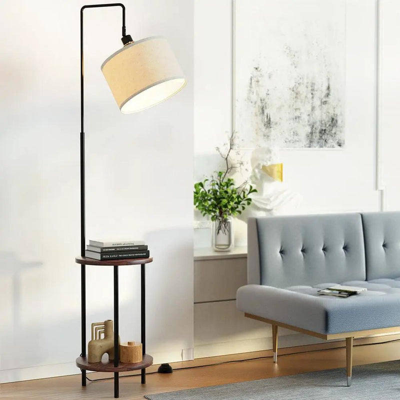 SportZone.co.nz Home & Garden > Lighting > Floor Lamps Artiss Floor Lamp 2 Tier Shelf Storage LED Light Stand Home Room Adjustable Head Artiss Floor Lamp 2 Tier Shelf Storage LED Light Stand Home Room Adjustable Head
