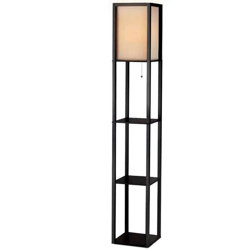 SportZone.co.nz Home & Garden > Lighting Artiss Floor Lamp 3 Tier Shelf Shelf Storage LED Light Stand Home Room Vintage Black Artiss Floor Lamp 3 Tier Shelf Shelf Storage LED Light Stand Home Room Vintage Black