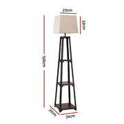 SportZone.co.nz Home & Garden > Lighting > Floor Lamps Artiss Floor Lamp 3 Tier Shelf Storage LED Light Stand Home Room Vintage White Artiss Floor Lamp 3 Tier Shelf Storage LED Light Stand Home Room Vintage White