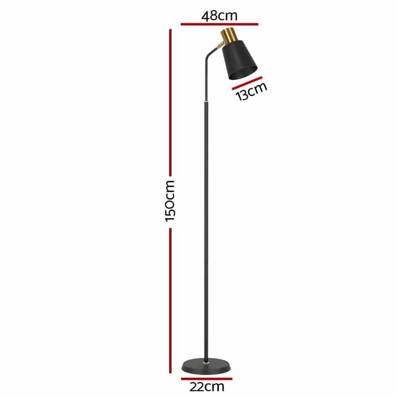 SportZone.co.nz Furniture > Living Room Artiss Floor Lamp LED Light Stand Modern Home Living Room Office Reading Black Artiss Floor Lamp LED Light Stand Modern Home Living Room Office Reading Black