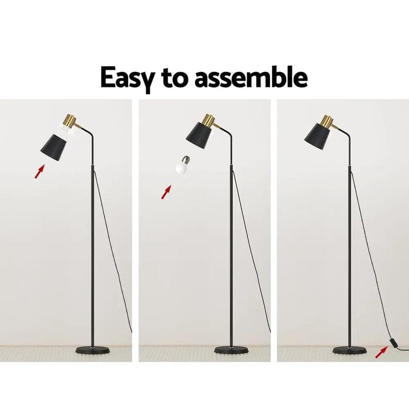 SportZone.co.nz Furniture > Living Room Artiss Floor Lamp LED Light Stand Modern Home Living Room Office Reading Black Artiss Floor Lamp LED Light Stand Modern Home Living Room Office Reading Black