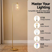 SportZone.co.nz Home & Garden > Lighting > Floor Lamps Artiss Floor Lamp Modern Industrial Standing Light with Clear Glass Shade, GoldMetal Tall Lamp for Living Room, Bedroom & Office, Anti-Tipping Weighted Base & Foot Switch (Bulb Not Included) Artiss Floor Lamp Modern Industrial Standing Light with Clear Glass Shade, GoldMetal Tall Lamp for Living Room, Bedroom & Office, Anti-Tipping Weighted Base & Foot Switch (Bulb Not Included)