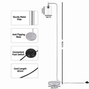 SportZone.co.nz Home & Garden > Lighting > Floor Lamps Artiss Floor Lamp Modern Industrial Standing Light with Clear Glass Shade, Silver Metal Tall Lamp for Living Room, Bedroom & Office, Anti-Tipping Weighted Base & Foot Switch (Bulb Not Included) Artiss Floor Lamp Modern Industrial Standing Light with Clear Glass Shade, Silver Metal Tall Lamp for Living Room, Bedroom & Office, Anti-Tipping Weighted Base & Foot Switch (Bulb Not Included)